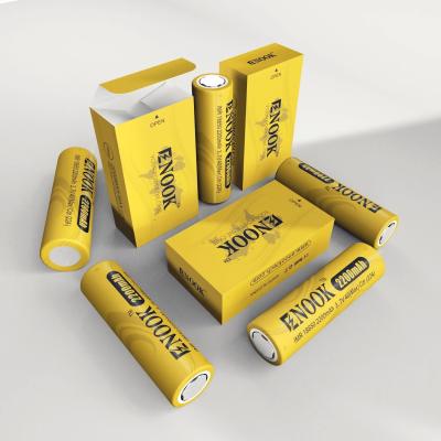 China Doublepow Großhandelspreis 18650 3,7V 2200mah wiederaufladbare Batteriezelle 40A 3,7V mod 18650 gelbe Lithium-Ionen-Batterie zu verkaufen