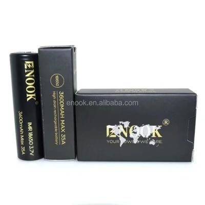 China China fabricante de venta caliente Enook 18650 3600mAh Batería recargable de iones de litio en venta