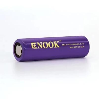 China Rechargeable 3.7 V 21700 Lithium Ion Battery 4000mAh Max 40A for sale