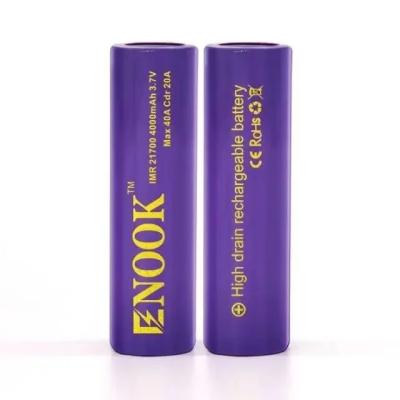 China Rechargeable Lithium Ion Battery Cell 3.7V 4000mAh 21700 For E Bike Scooter for sale