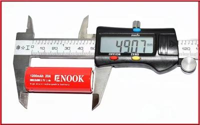 China 18490 1200mAh enook 20A 3.7v for electric bike 18490 rechargeable battery PK agm battery 12V for sale