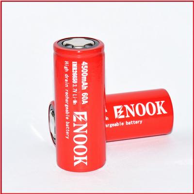 China 3.7V 4500mAh 60A IMR Rechargeable Battery Li Mn 26650 Battery Cell for sale