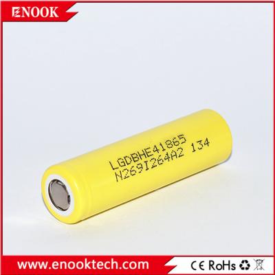 China High Discharge Rate Li Ion Battery 2500mah 20A  HE4 Battery 18650 for sale