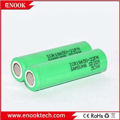 China samsung-22FM 2200mah 18650 baterias 3.7v Lithium Li ion Rechargeable Lithium Batteries for sale