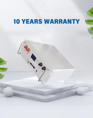 Chine 51.2V 50A 100Ah 200A centrales électriques portables LifePo4 batterie de stockage d'énergie solaire à vendre