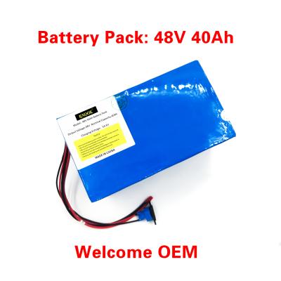 China Blue Type 48V 40ah E Scooter Lithium Ion Battery Customized For Electric Vehicles for sale