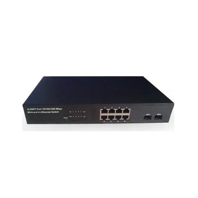 China OEM Rack Mounted Network Switch 10 Port Iron Shell Gigabit Switch for sale