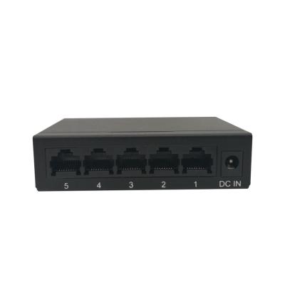 China High Speed 100M 4K 5 Port Unmanaged Switch Mini Integrated Design for sale