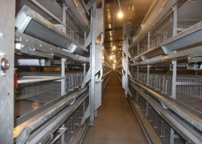 China 192 Birds 3 Tiers Galvanized H Type Layer Chicken Cage for sale