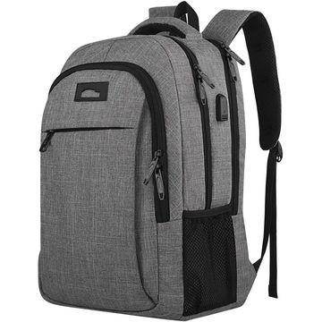 China Anti Theft Slim Travel Laptop Backpack With USB Charging Port for sale