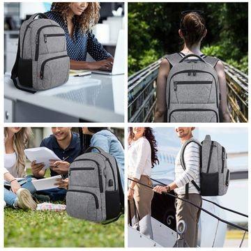 China Water Resistant Laptop Backpack Business Travel Slim Durable Anti Theft Laptops Backpack USBCharging for sale