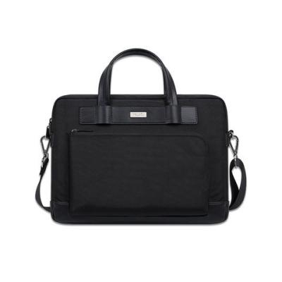China Nylon Pu Leather Laptop Messenger Bag Briefcase With Shoulder Strap for sale