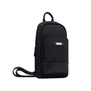 China Scratch Resistant Business Sling Bag Black color For College School for sale