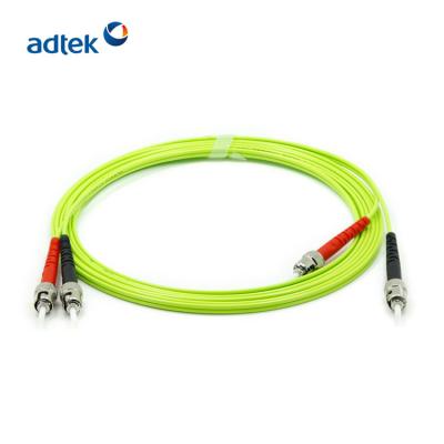Chine 50/125 corde de correction optique duplex de fibre multimode de ST/UPC-ST/UPC OM5 à vendre