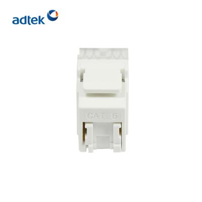 China Compact Ethernet Keystone Jack Rj45 Cat6A Cat6 UTP Toolless Termination for sale