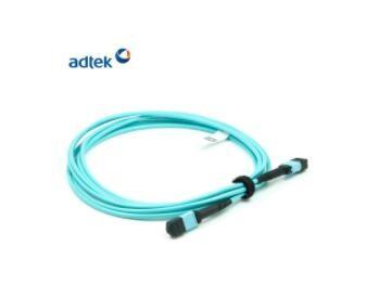 China MTP Female - MTP Female OM3 12 / 24 Fibers Trunk Cable 3M With PVC / LSZH Jacket for sale