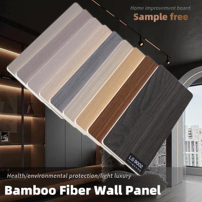 China 5mm 8mm Decorative Bamboo Fiber Wall Panels Modern Sound Absorbing for sale