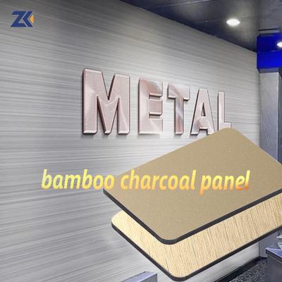 China Waterproof And Moisture-Proof 5mm 8mm Metal PVC Bamboo Charcoal Fiberboard for sale