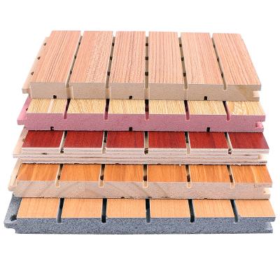 China Wood Plastic Composite PVC Wood Veneer Sound Proofing Panels Customized for sale
