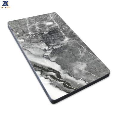 China Carbono de bambú Crystal Plate del panel de pared de la chapa de madera del carbón de leña del mármol del PVC en venta