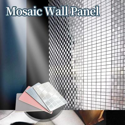 Chine Nouveaux produits Panneaux muraux métalliques décoratifs intérieurs Mosaïque Bambou Charbon de bois Panneaux de placage à vendre
