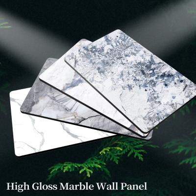 China Modern Luxury Marble Wall Panel Bamboo Charcoal Co-Extruded Wood Veneer Panels for sale