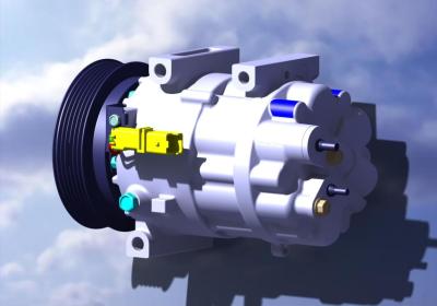 China 12VDC autoac Veranderlijke de Verplaatsingscompressor van Compressorsanden Te koop