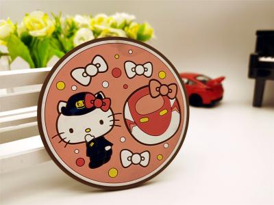China Custom Hello Kitty Themed Reusable PVC Key Holder Keychains for sale