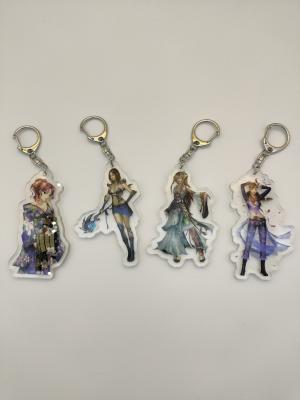 China Glistening Beauty Acrylic Sheet Keychain Twinkling OEM Acceptable for sale