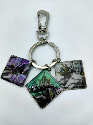 China Misty Plating Transformers Soundwave Keychain Stamping Process for sale