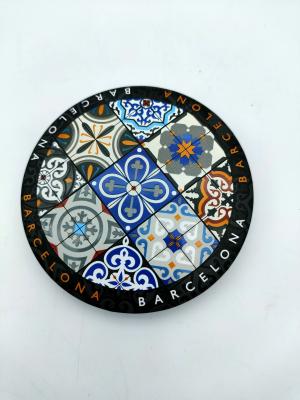 China Metal Pin Badges, botón redondo de la hojalata del abrebotellas de Barcelona en 75m m en venta