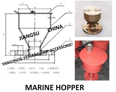 China MARINE FUNNEL-D Type Marine Funnel With Cover And Flange for sale