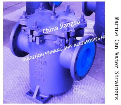 China Can Water Filter 5K-150A S-TYPE Right Angle Flange Cast Iron Cylindrical Sea Water Filter for sale