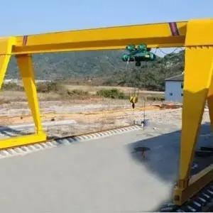 China Heavy Duty MH Type Cabin Control 40m Lift Height Single Girder Gantry Crane for sale