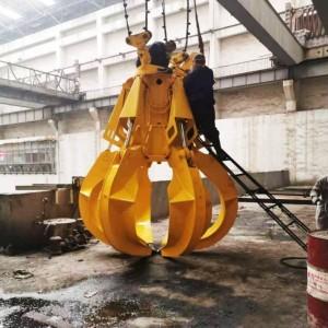 China High Strength Orange Peel Grapple Hydraulic Grab Bucket 2.5m³ 3.0m³ for sale
