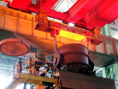 China Heavy Duty 74 / 20t Double Girder Overhead Foundry Crane For Steel Making for sale