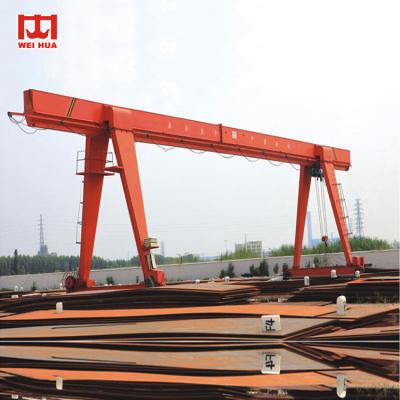 China Span 12m - 30m Single Beam Gantry Crane 25 Ton Gantry Crane For Concrete Factory for sale