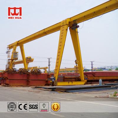 China 10 Ton 20 Ton Heavy Duty Single Beam Gantry Crane MH Model for sale