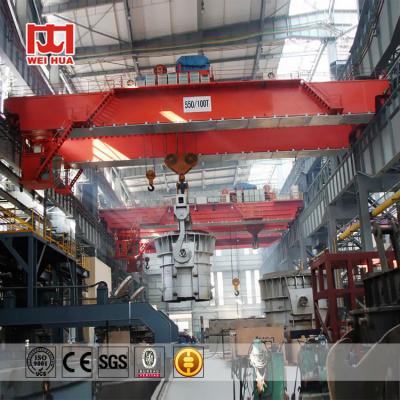 China Fundición doble del haz de la acería metalúrgica 5t~320t y grúas de lanzamiento 100 toneladas en venta