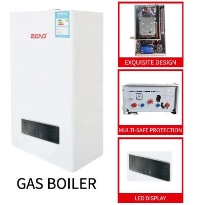 China Stainless Steel Shell Gas Wall Hung Boiler Heating Bath Wall Hung Gas Combi Boiler for sale