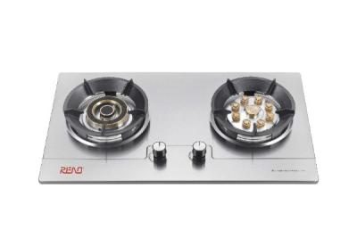 China Commercial Gas Hob 2 Burner Gas Stove Stainless Steel Kitchen Household for sale