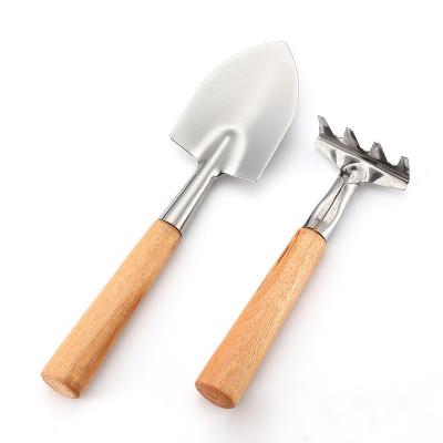 China KOMOK Gardening Hand Tools Mini Two Piece Set Of Shovels Planting Flowers Growing Succulent Plants for sale