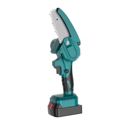China Portable Lithium Ion Chainsaw Rechargeable Woodworking Small Handheld Electric 4 Inch 6 Inch Felling Saw en venta