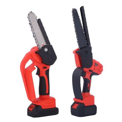 China Handheld Lithium Battery Chain Saw Home Rechargeable Outdoor Logging Pruning Chainsaw One Handed for sale