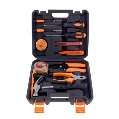 China JYH-HTS12-3 11-piece Heavy Duty Tool Set Negro/Naranja/Plata conjunto de herramientas manuales para el hogar en embalaje de caja dura en venta