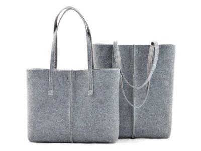 China Biodegradable Non Woven Felt Tote Bags For Women Shopping for sale