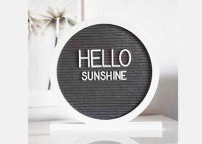 China Round Reversible Felt Message Board 12x12 Double Side With 340 White Letters for sale
