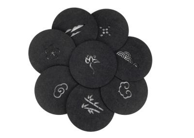 China 10cm Wool Felt Coaster Environmentally Friendly Degradable Materials for sale