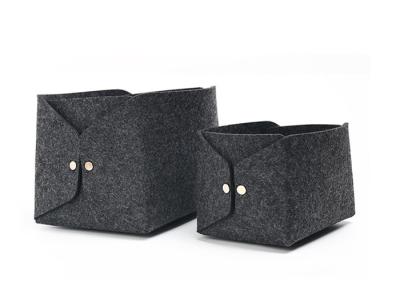 China 43 Colors Soft Felt Storage Boxes High Durability With Zipper Pocket for sale