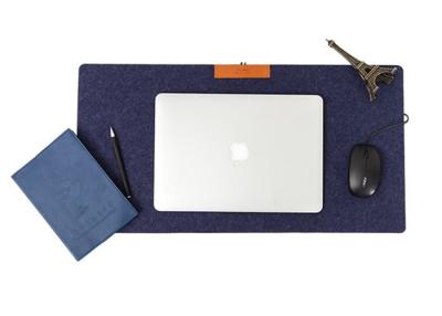 China Ergonomic Thick Felt Mouse Pad , Large Size Soft Felt Keyboard Mat for sale